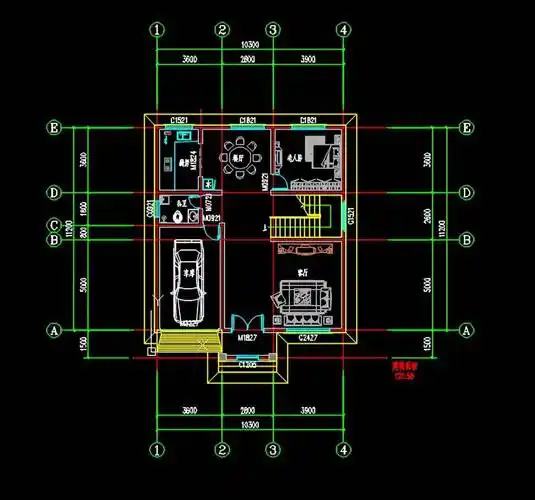 20款三层带车库的农村别墅设计图,2023年农村自建房首先户型_房子