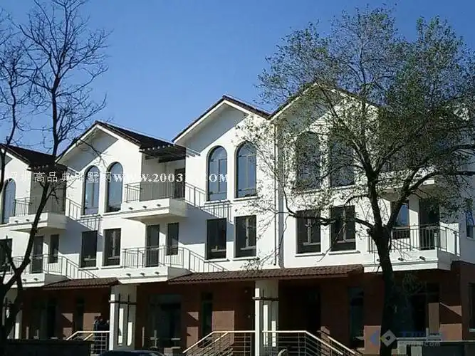 联排风格别墅外观图