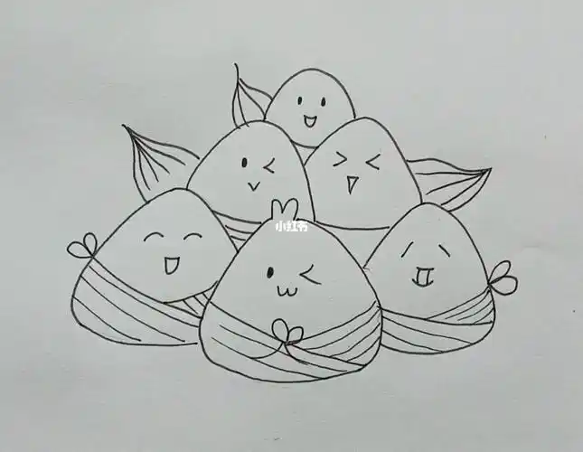 画几只可爱的粽子,有想吃的吗?