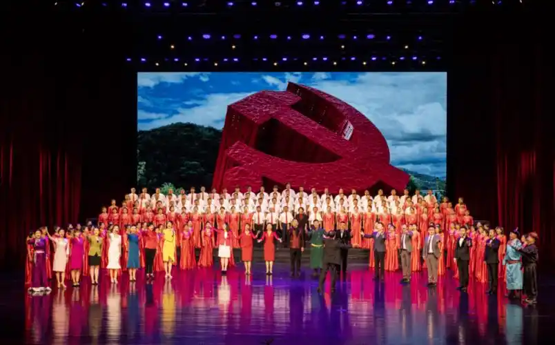 永远跟党走!兴安盟这场大合唱比赛,超燃!_演出