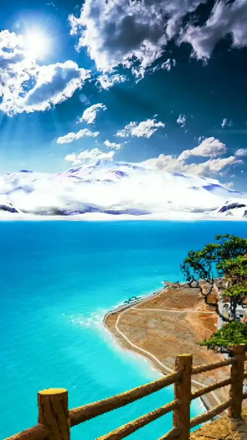 蓝是澄澈,白是圣洁,向海风许愿,在山海相见-青海湖#风景 #青海湖