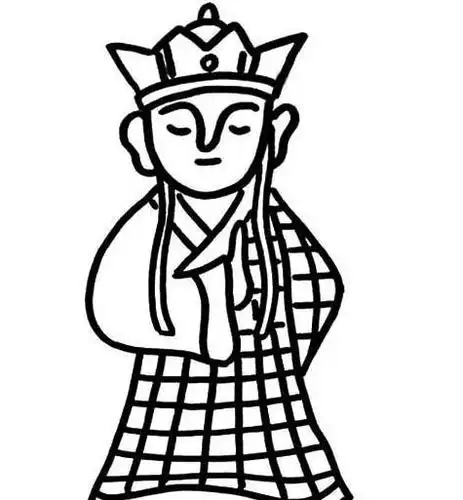 唐僧人物形象简笔画 和尚