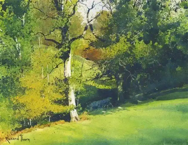 英国richard thorn的水彩风景画作品赏析