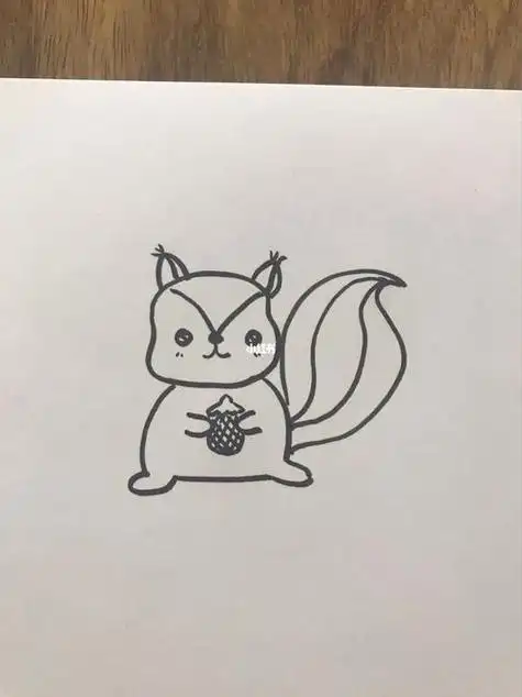 简笔画小松鼠简笔画小松鼠萌萌