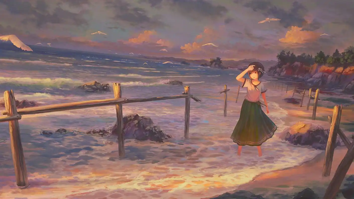 唯美二次元插画图片桌面壁纸