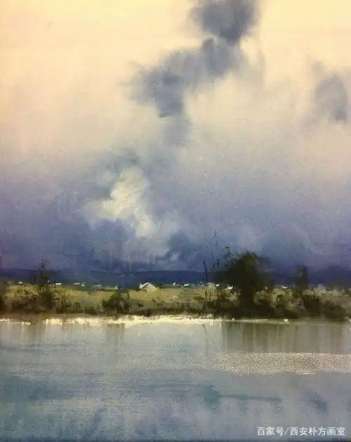 水彩大师赫尔曼·佩克尔的风景作品