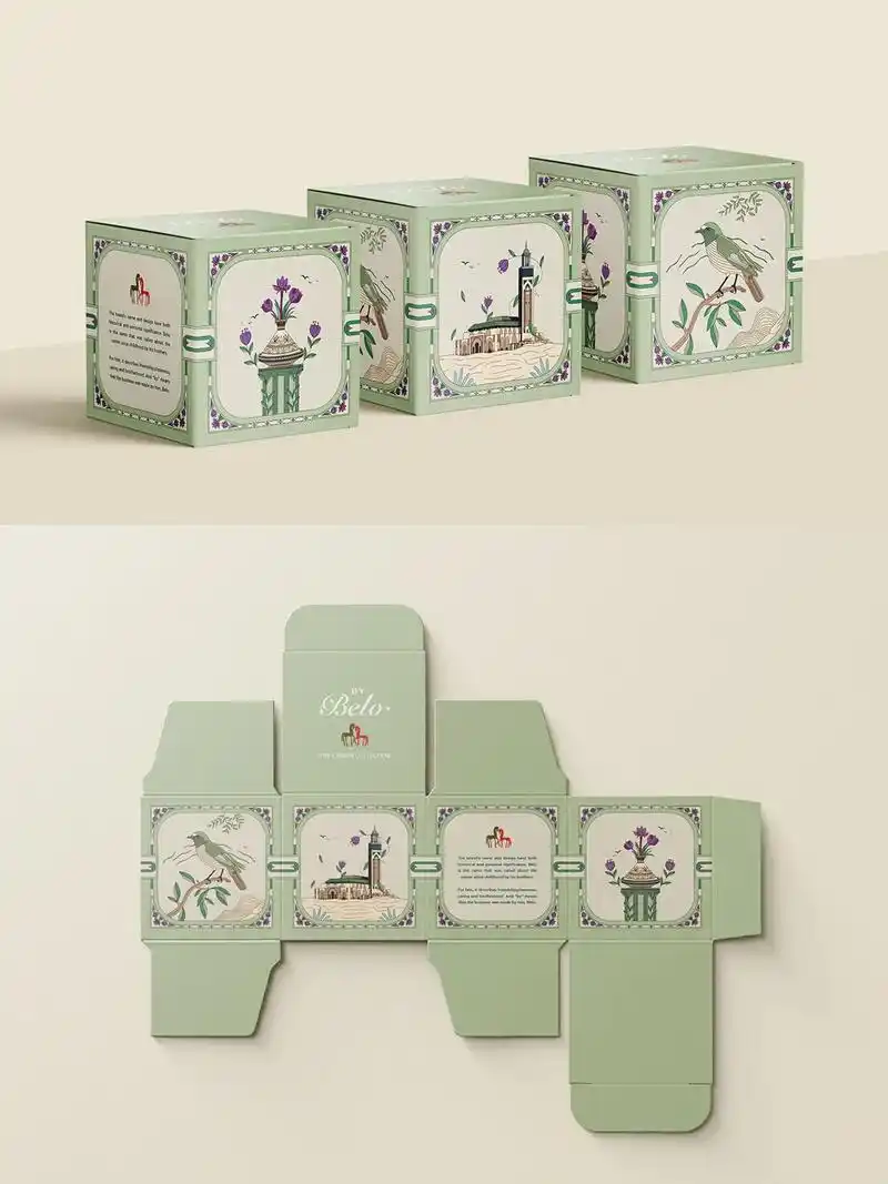 护肤品包装设计插画包装设计logo设计