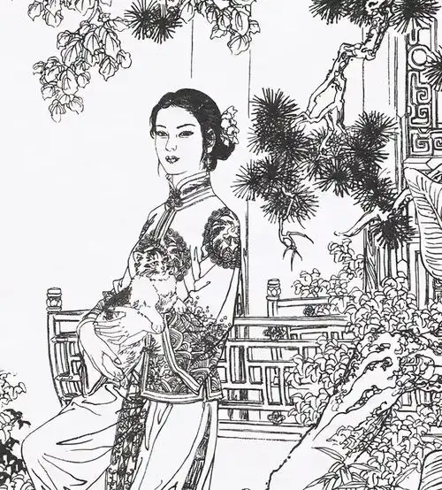 中国画知识:白描_中国画_零二七艺考