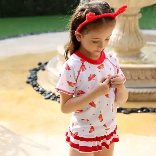 childrenfashionswimwear儿童女孩分体泳衣三角比基尼