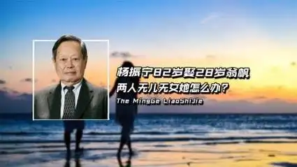 杨振宁82岁娶28岁翁帆,结婚20年无儿无女,将来翁帆怎么办