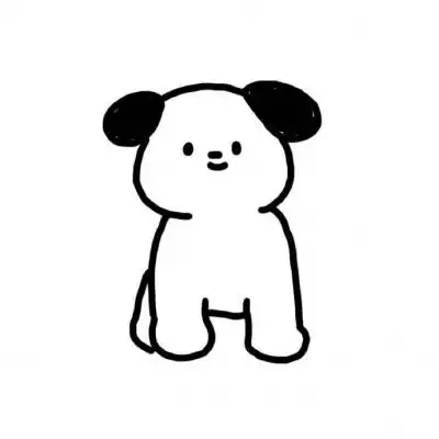 简笔画风格的黑白简约卡通头像 极简风超耐看的手绘简笔画头像_卡通头