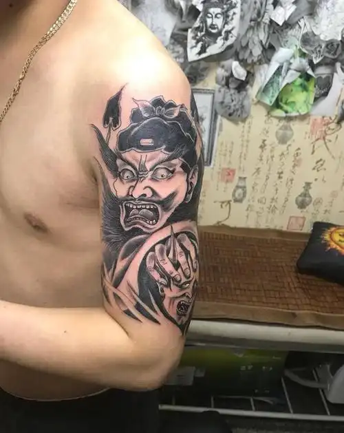钟馗纹身图片