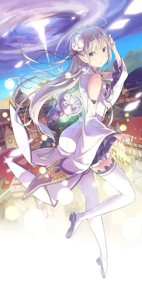 动漫壁纸美图从零开始的异世界生活第一弹艾米莉亚一