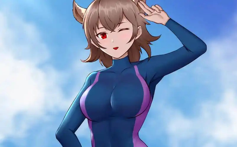 【板绘】夏日猫耳娘