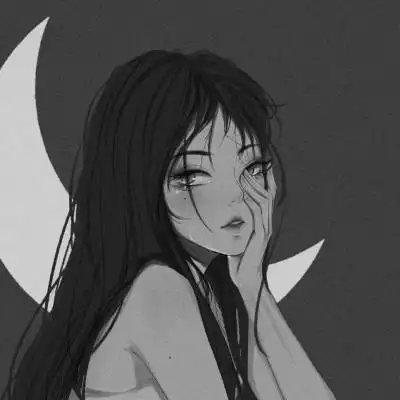 黑白拽姐头像动漫 高清好看的高冷黑白女头像动漫图片_女生动漫头像_