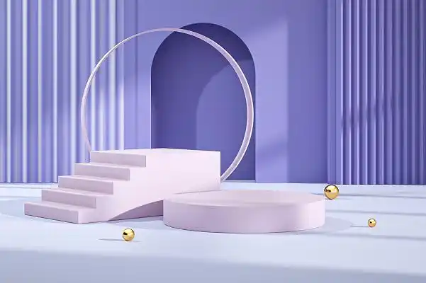 c4d微粒体简约风产品展示台立体背景