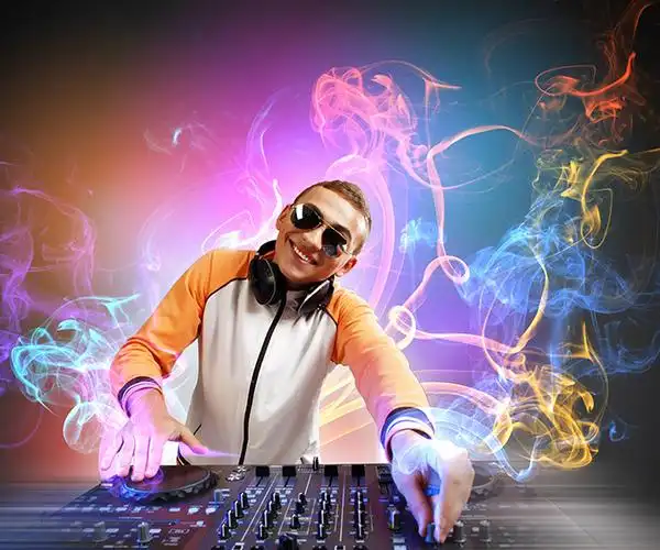 时尚炫酷的dj音乐师高清图片