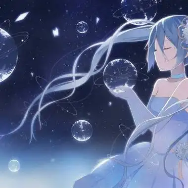 可爱卡通意境女生头像精选我们依偎着彼此说好要面对风雨