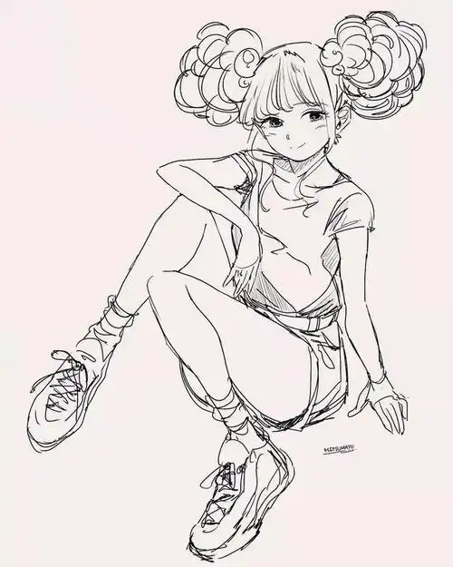 针管笔少女|临摹完这些作品,老师再也不用担心我画不好动漫了