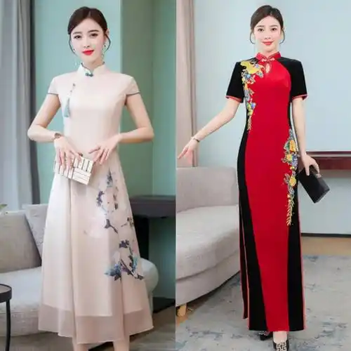 今年流行的改良旗袍裙,穿出典雅东方女人味