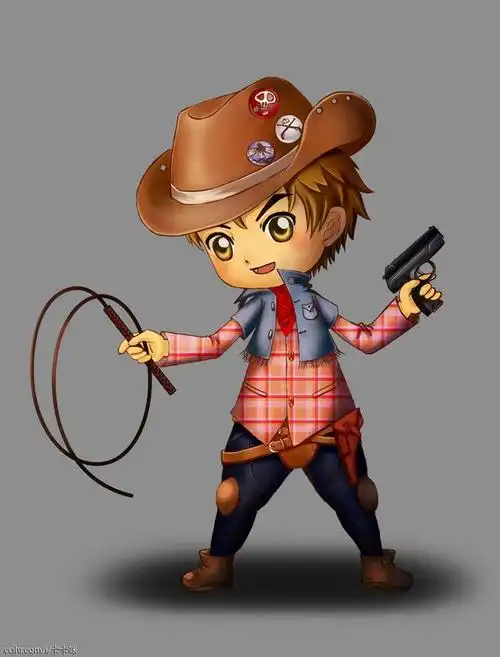 q版小牛仔 - 游戏美术原创作品 - 创意人ccihr.com