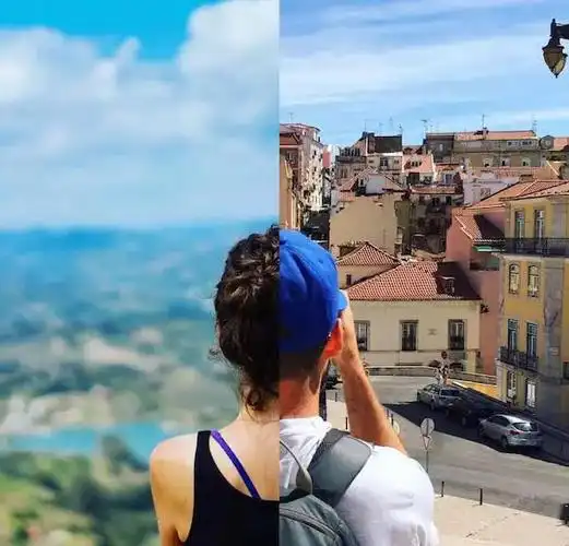 异地一年他们把各自的照片拼在一起居然赞爆