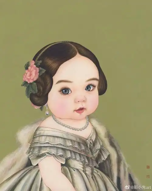 这位画家笔下的萌娃把世界名人名画模仿了个遍快看看你能猜对几个