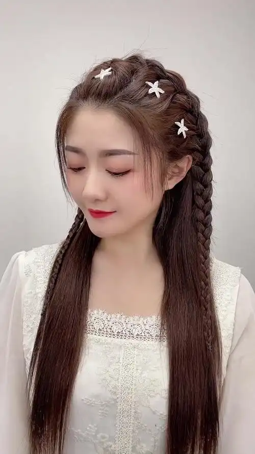 减龄气质公主披肩发,谁扎谁好看,快去试试吧