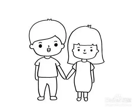 七夕情人节的简笔画怎么画?