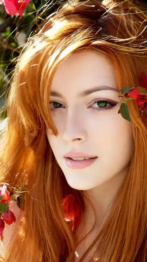 蓝眼睛的漂亮女生