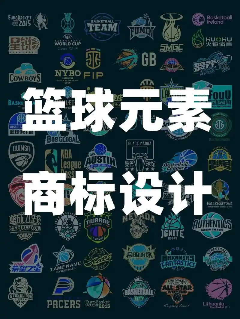 经典篮球元素商标设计赏析97.#热门话题97七夕 #logo - 抖音