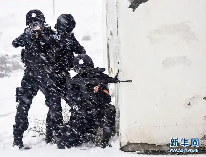 新疆特警雪地考验新式突击步枪瞄准系统