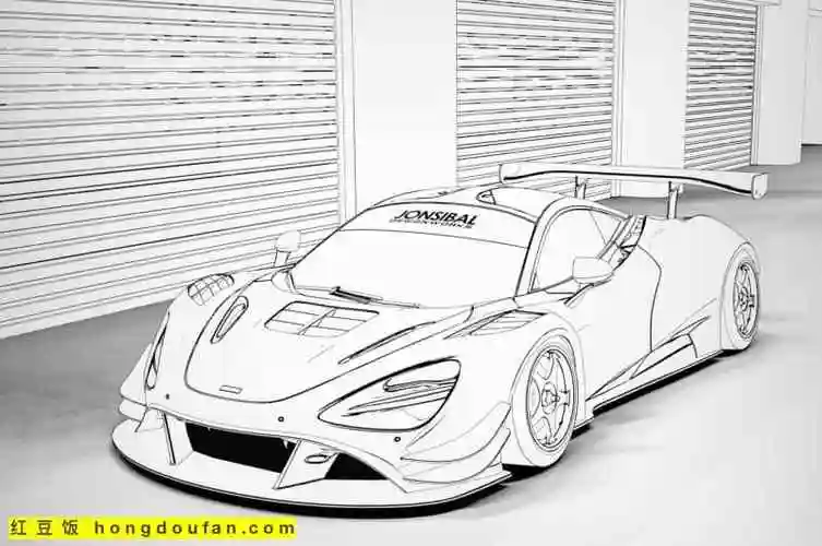 15张速度最快的赛车一级方程式赛车卡通涂色图片-红豆饭小学生简笔画