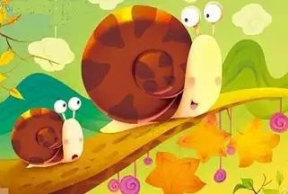 蜗牛妈妈和小蜗牛