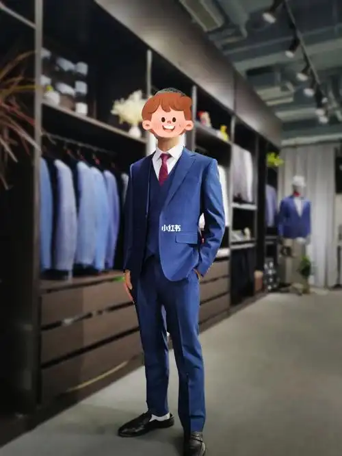 杭州西服定制|客订款经典蓝色三件套