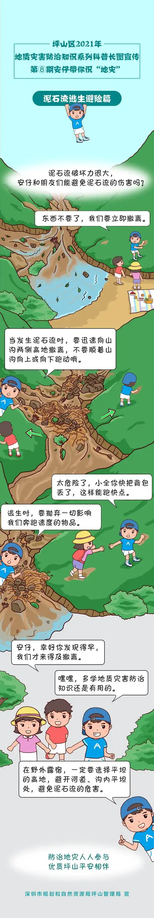 应该怎样逃生自救呢?遇到泥石流比单一的洪水或崩塌还要危险!