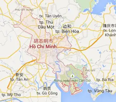 胡志明市地图