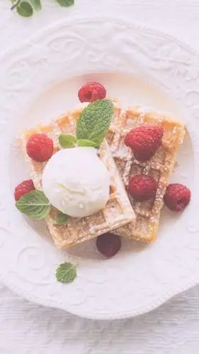 日系唯美甜点锁屏