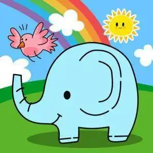 小动物在森林里玩耍的简笔画动物简笔画卡通颜色图画鲜艳的大公鸡儿童