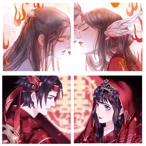 结婚情侣99头像|复古情头|动漫情头|婚礼用