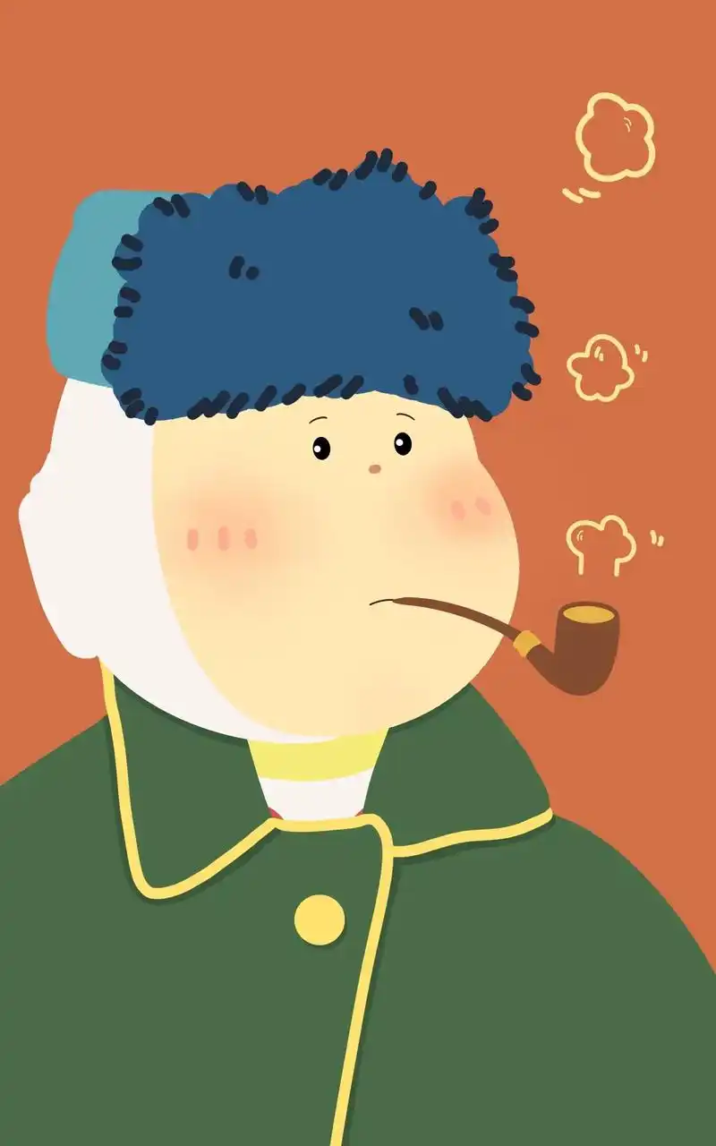 世界名画再创作梵高自画像