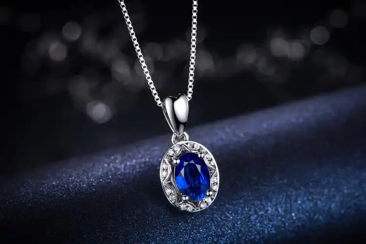 蓝宝石吊坠款式图片 佐卡伊蓝宝石吊坠款式【佐卡伊_蓝宝石_项链】