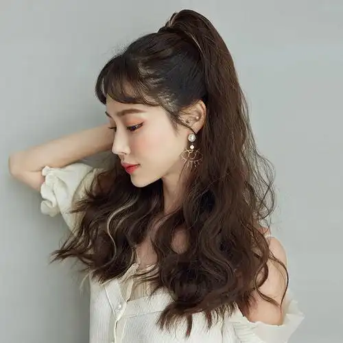 夹自然烫发卷发挑染马尾辫报价_参数_图片_视频_怎么样_问答-苏宁易购