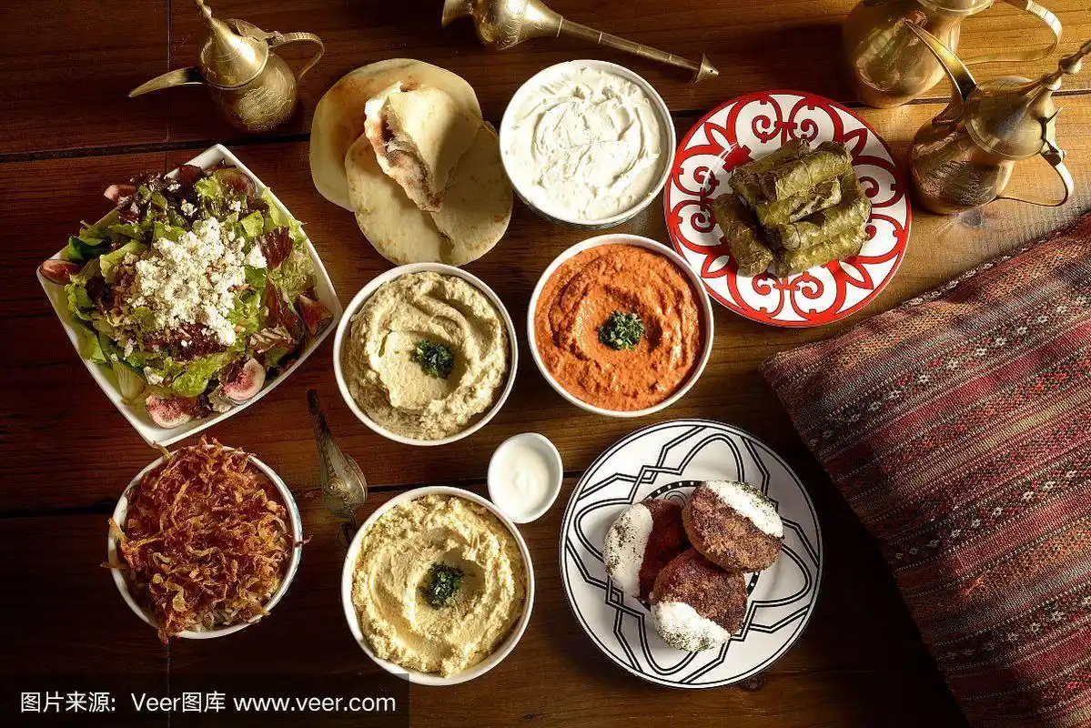 各种阿拉伯菜菜肴