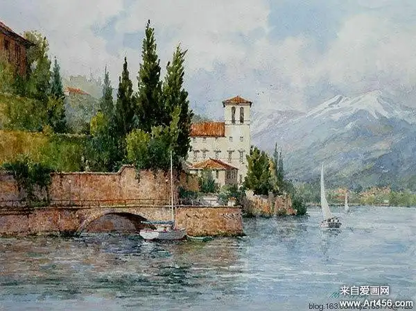 英国lan ramsay水彩风景欣赏-水彩画作品-爱画网