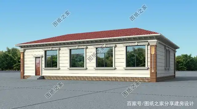 农村5间平房格局图片,给父母建一栋,亲戚朋友都夸孝顺