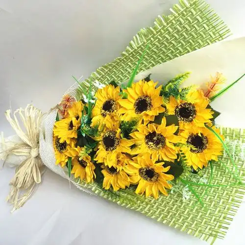11朵向日葵香皂花太阳花花束礼盒毕业季送闺蜜朋友老师生日礼物