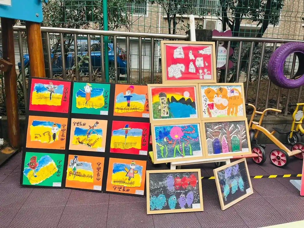 幼儿园画展布置参考#幼儿园环创 #幼教资源共享 #幼儿园 # - 抖音