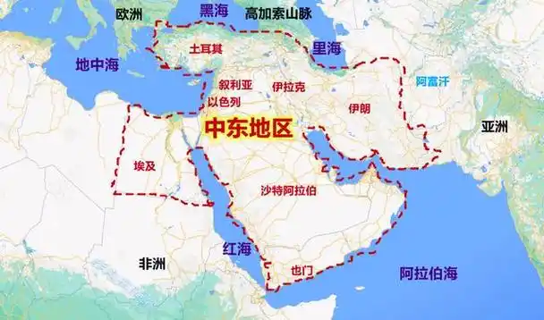以色列地图地处亚欧非三洲交