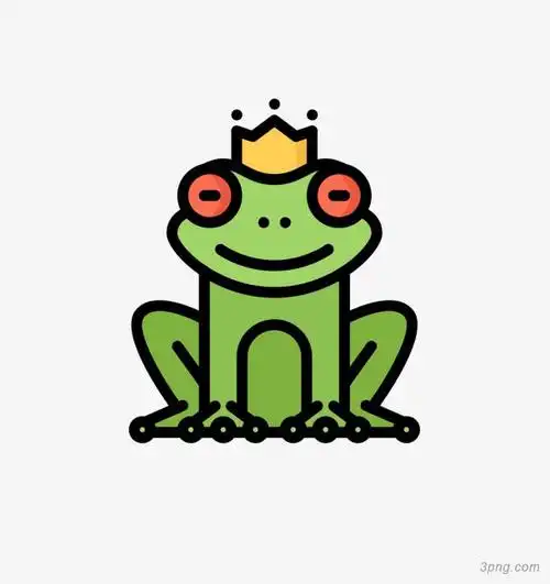 青蛙可爱童话图标png素材透明免抠图片-图标元素